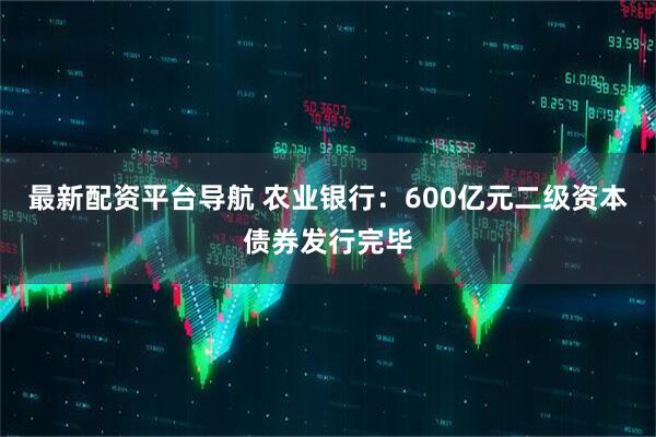 最新配资平台导航 农业银行：600亿元二级资本债券发行完毕